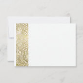 GLAMOROUS GOLD WHITE STIPPEN MOSAIC RSVP (Achterkant)