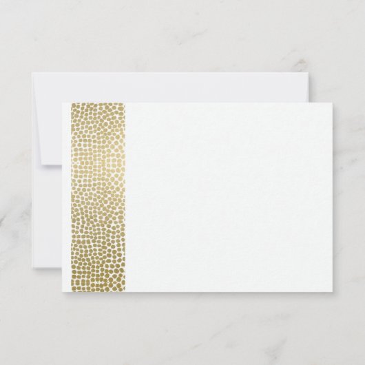 GLAMOROUS GOLD WHITE STIPPEN MOSAIC RSVP (Achterkant)