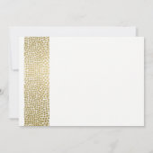 GLAMOROUS GOLD WHITE STIPPEN MOSAIC WEDING KAART (Achterkant)