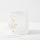 Glamorous Golden "Stay Classy" Design Matglas Koffiemok (Voorkant links)