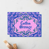 Glamorous Greetings Notitiekaartje (Voorkant / Achterkant in situ)