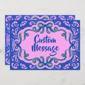 Glamorous Greetings Notitiekaartje (Voorkant / Achterkant)