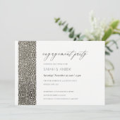 GLAMOROUS KOPER SILVER STIPPEN MOSAIC VERLOVING KAART (Staand voorkant)