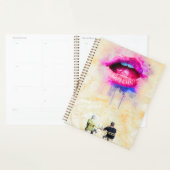  Glamorous Pink Lip Illustration Planner (Display)