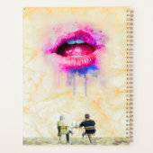  Glamorous Pink Lip Illustration Planner (Achterkant)