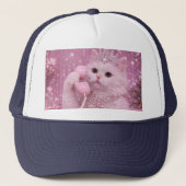 Glamorous Princess Cat Using Pink Telephone Trucker Pet (Voorkant)