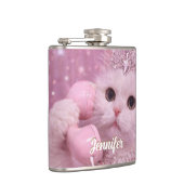 Glamorous Princess Cat Using Telephone             Heupfles (Rechts)