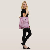 Glamorous Princess Cat Using Telephone             Tote Bag (Op model)