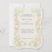 Glamorous Regency Garden Wedding Invitations  Kaart (Voorkant)