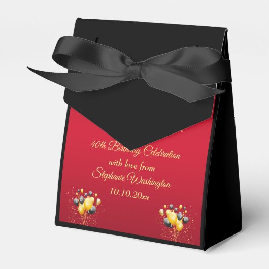 Glamorous, Romantic Elegance Birthday Thank You Bedankdoosjes (Voorkant Zijde)