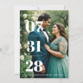 Glamorous Simple Enchanting & Delicate Minimalist  Save The Date (Voorkant)