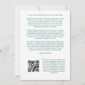 Glamorous Simple Enchanting & Delicate Minimalist  Save The Date (Achterkant)