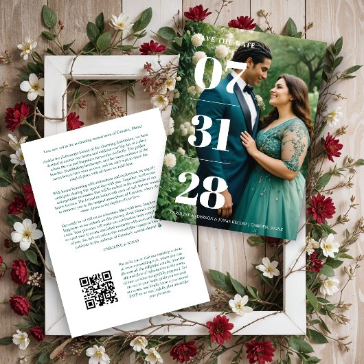 Glamorous Simple Enchanting & Delicate Minimalist  Save The Date