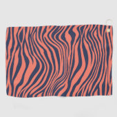 Glamorous Tiger Stripes Animal Print Golfhanddoek (Horizontaal)