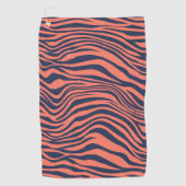 Glamorous Tiger Stripes Animal Print Golfhanddoek (Voorkant)