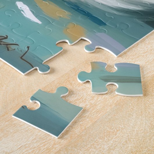 Glamorous White Poodle Princess Christmas Art Legpuzzel (Zijkant)