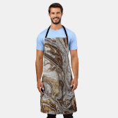 glamour 001 vloeibaar bruin schort (Gedragen)