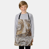 glamour 001 vloeibaar bruin schort (Gedragen)