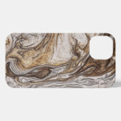 glamour 001 vloeibare bruine kleuren iPhone hoesje (Achterkant horizontaal)