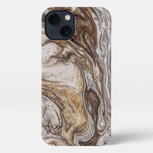 glamour 001 vloeibare bruine kleuren iPhone hoesje (Achterkant)