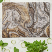 glamour 001 vloeibare bruine kleuren keukenhanddoe theedoek (Gevouwen)