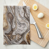 glamour 001 vloeibare bruine kleuren keukenhanddoe theedoek (Quarter Fold)