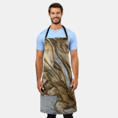 glamour 001 vloeibare bruine kleuren schort (Gedragen)