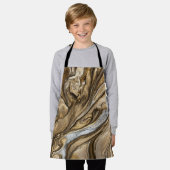 glamour 001 vloeibare bruine kleuren schort (Gedragen)