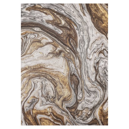 glamour 001 vloeibare bruine kleuren tafelkleed (Voorkant)