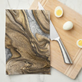 glamour 001 vloeibare bruine kleuren theedoek (Quarter Fold)