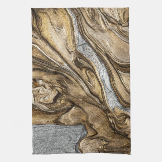 glamour 001 vloeibare bruine kleuren theedoek (Verticaal)