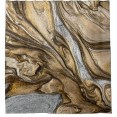 glamour 002 vloeibare bruine kleuren douchegordijn (Voorkant)