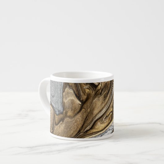 glamour 002 vloeibare bruine kleuren espresso cup espresso kop (Links)