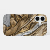 glamour 002 vloeibare bruine kleuren iPhone 16 hoesje (Achterkant horizontaal)