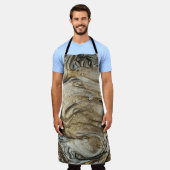 glamour 003 vloeibaar bruin schort (Gedragen)