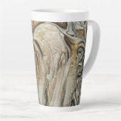 glamour 003 vloeibare bruine kleuren latte mok (Rechterhoek)