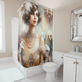 Glamour Art Deco Douchegordijn