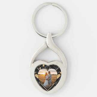 Glamour Art Deco Wedding Metal Sleutelhanger