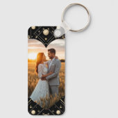  Glamour Art Deco Wedding Sleutelhanger (Achterkant)