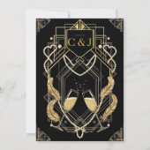  Glamour Art Photo Wedding Dank u kaart (Achterkant)