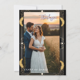  Glamour Art Photo Wedding Dank u kaart