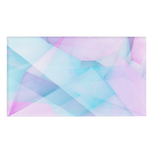 Glamour Background with Blue Paarse Crystal Abstra Naambadge (Voorkant)