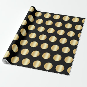 Glamour Black en Gold Golden Elegant Modern Cadeaupapier