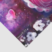 Glamour Bunny Konijn Whimsical Bloemen Decoupage Tissuepapier (Detail)