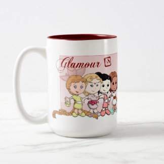 Glamour - Caneca Tweekleurige Koffiemok