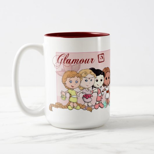Glamour - Caneca Tweekleurige Koffiemok (Links)