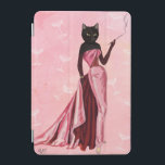 Glamour Cat in roze iPad Mini Cover<br><div class="desc">Mode en beeldmateriaal</div>