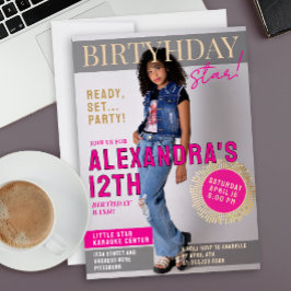 Glamour Celebrity Tijdschrift Cover Doorbrekende N Kaart