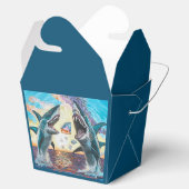 Glamour Chomp-Shark Breaking voor glanzende Parelt Bedankdoosjes (Geopend)