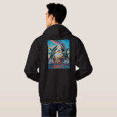 Glamour Chomp-Shark Breaking voor glanzende Parelt Hoodie (Achterkant volledig)